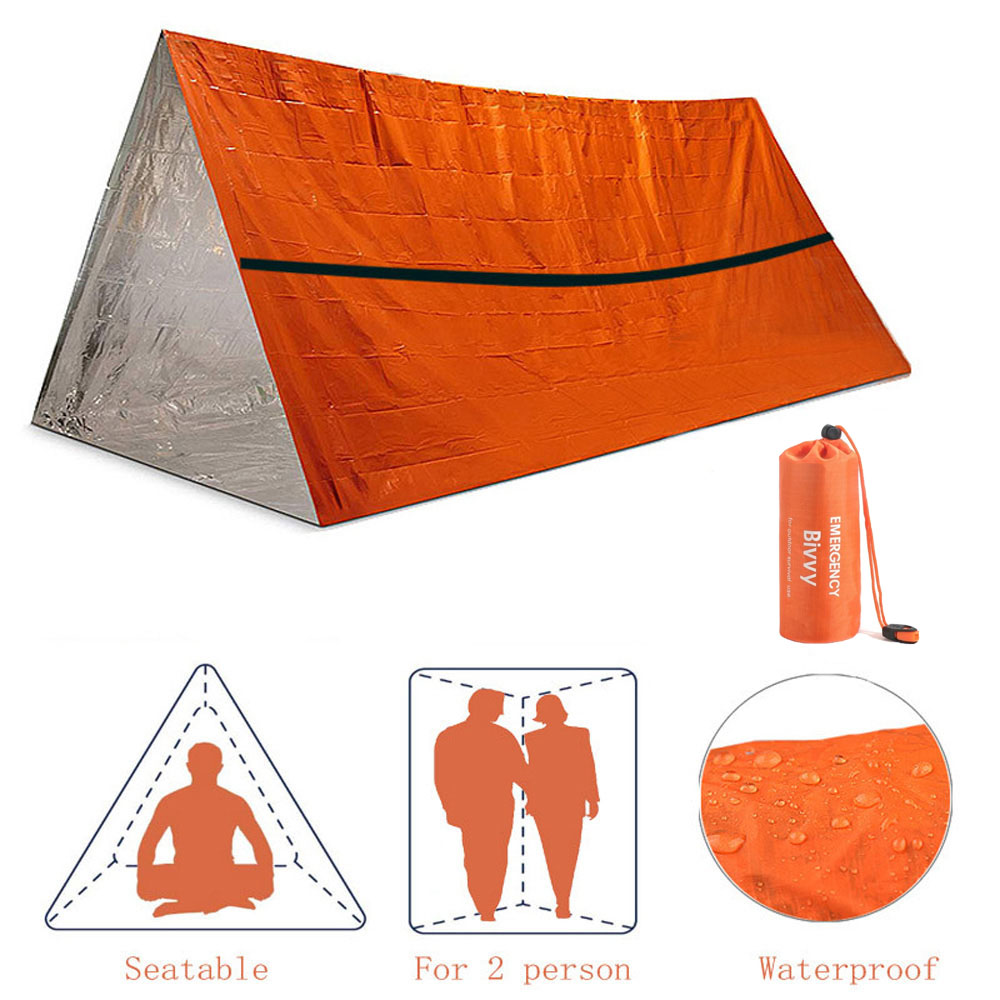 2-местное аварийное укрытие Bi – обзор и цена Emergency Mylar Tent