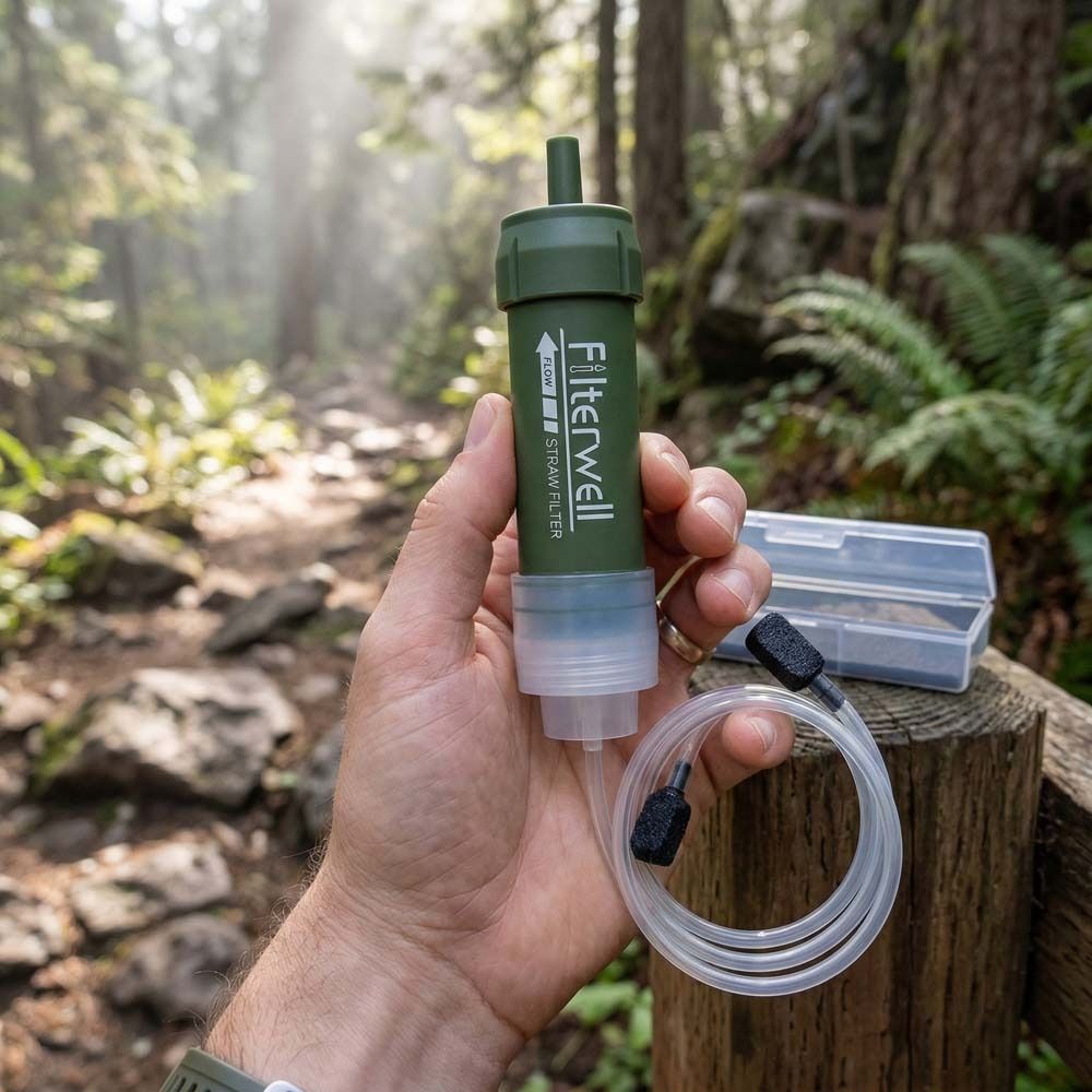 Мини-фильтр-соломинка для воды – обзор и цена Water Purification Straw