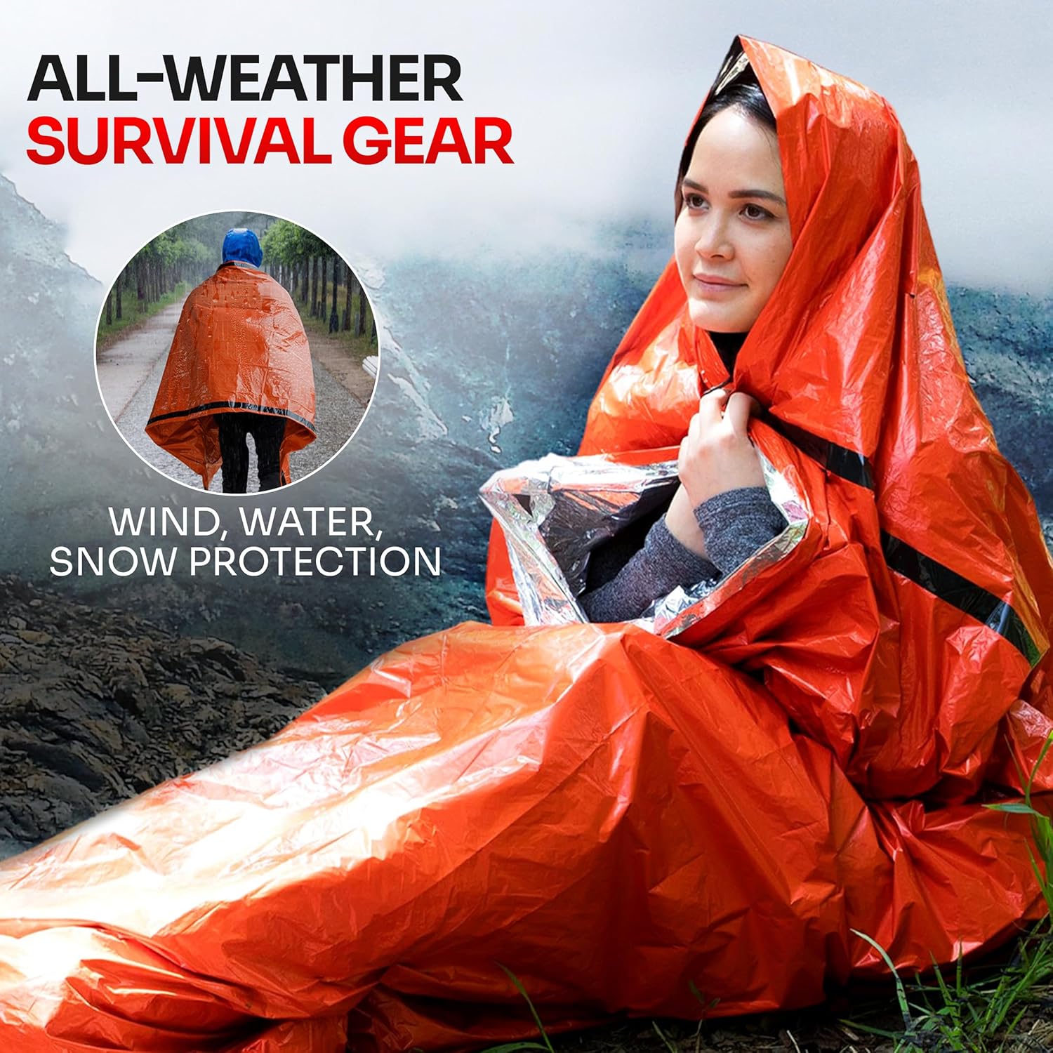 Аварийный спальный мешок для в – обзор и цена Emergency Mylar Tent